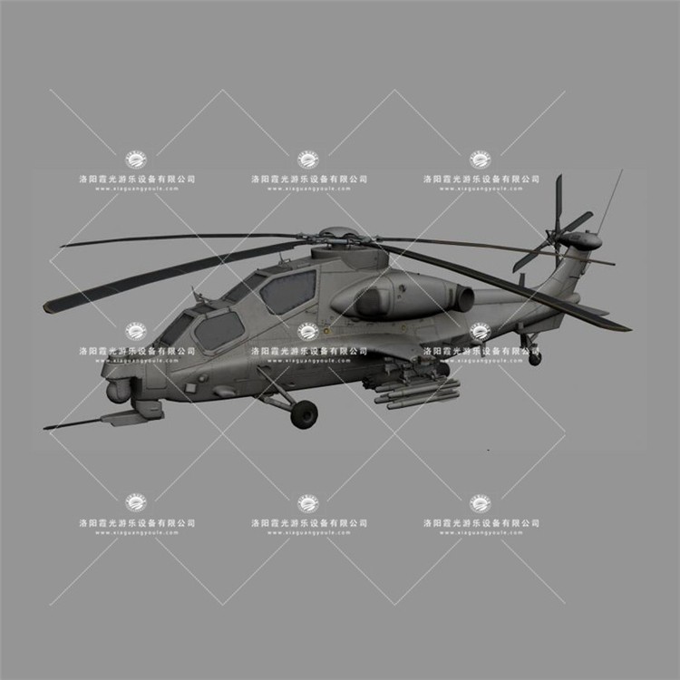肃北武装直升机3D模型